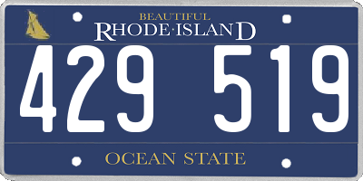 RI license plate 429519