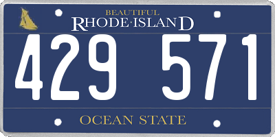 RI license plate 429571