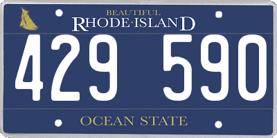 RI license plate 429590