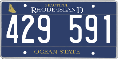 RI license plate 429591