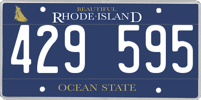 RI license plate 429595