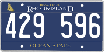 RI license plate 429596