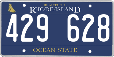 RI license plate 429628