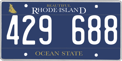 RI license plate 429688