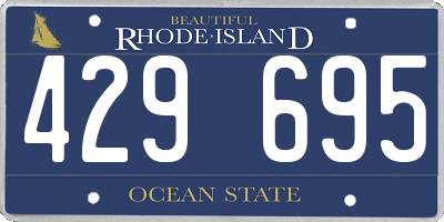 RI license plate 429695