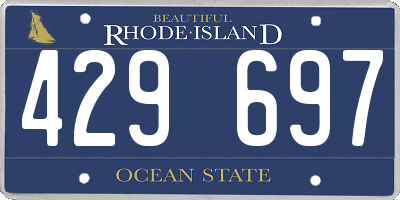 RI license plate 429697