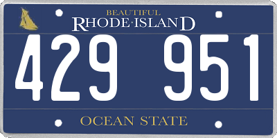 RI license plate 429951