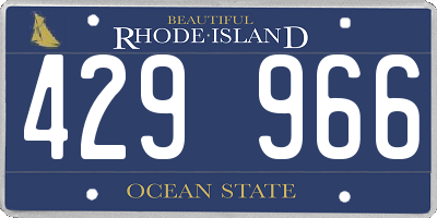 RI license plate 429966