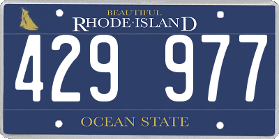 RI license plate 429977