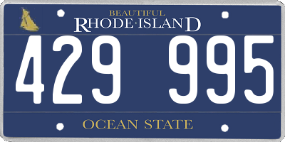 RI license plate 429995