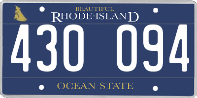 RI license plate 430094