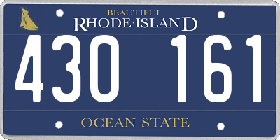 RI license plate 430161