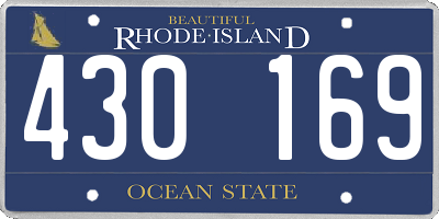 RI license plate 430169