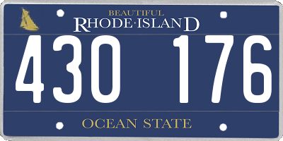 RI license plate 430176