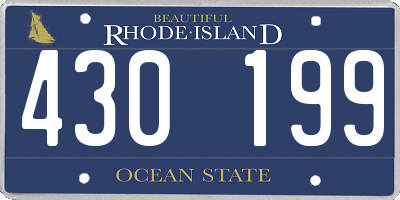 RI license plate 430199
