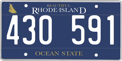 RI license plate 430591