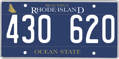 RI license plate 430620