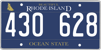 RI license plate 430628