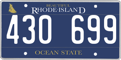 RI license plate 430699