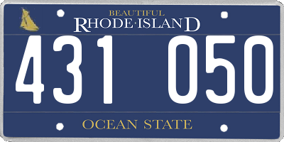 RI license plate 431050