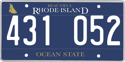 RI license plate 431052