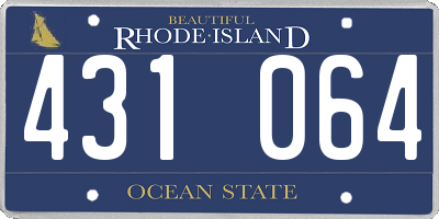RI license plate 431064