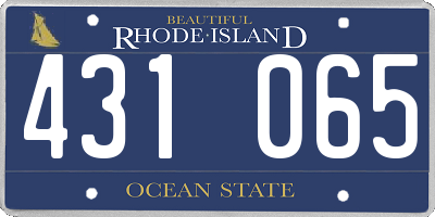 RI license plate 431065