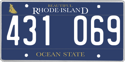 RI license plate 431069