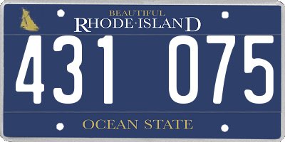 RI license plate 431075