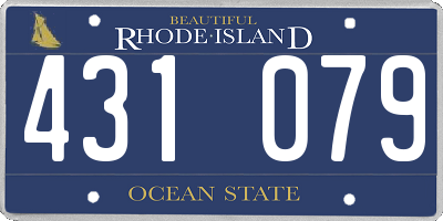 RI license plate 431079