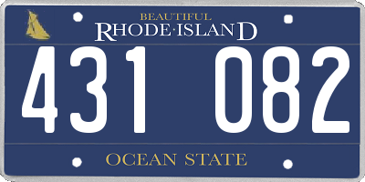 RI license plate 431082