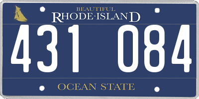 RI license plate 431084