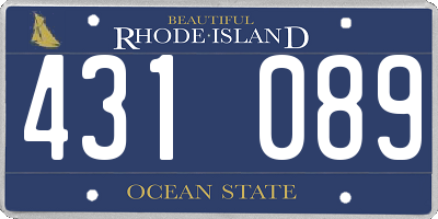 RI license plate 431089