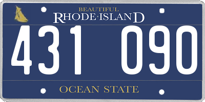 RI license plate 431090