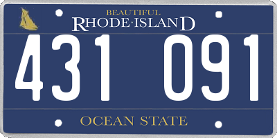 RI license plate 431091