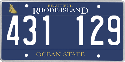 RI license plate 431129