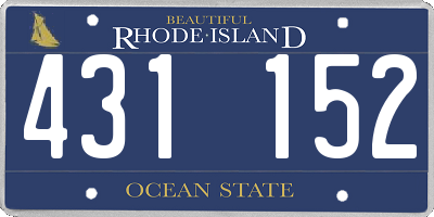 RI license plate 431152