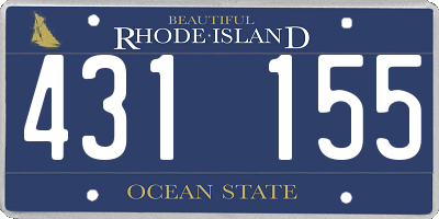 RI license plate 431155