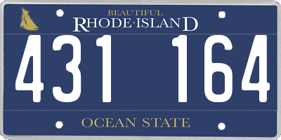 RI license plate 431164