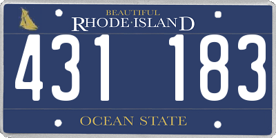 RI license plate 431183