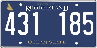 RI license plate 431185