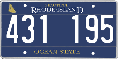 RI license plate 431195