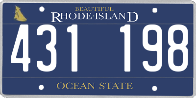 RI license plate 431198