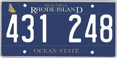 RI license plate 431248