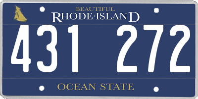 RI license plate 431272
