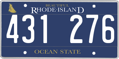 RI license plate 431276