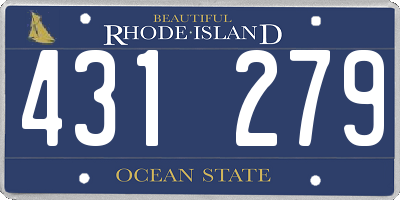 RI license plate 431279