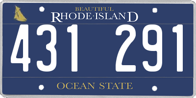 RI license plate 431291
