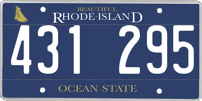 RI license plate 431295