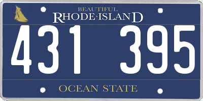 RI license plate 431395